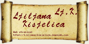 Ljiljana Kisjelica vizit kartica